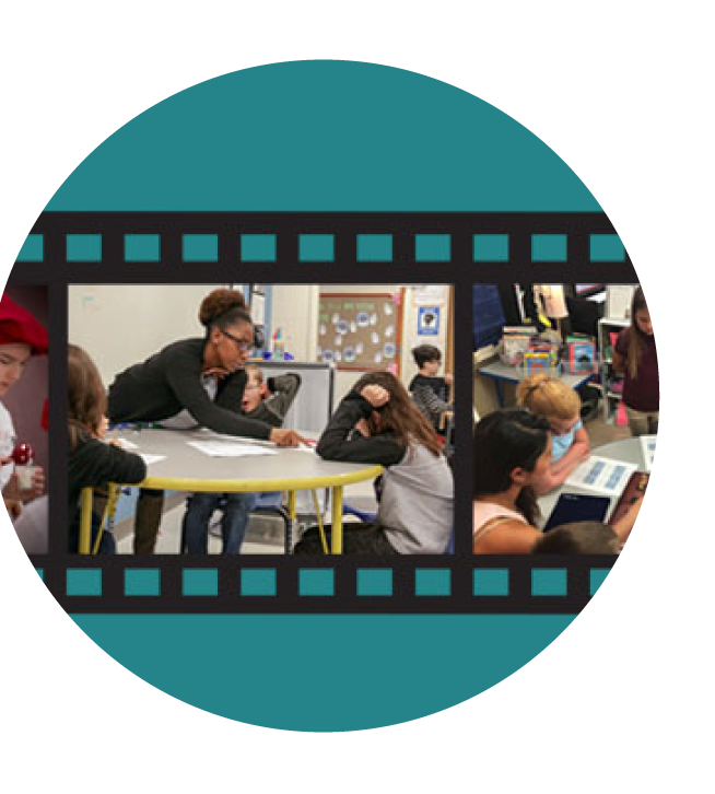A film reel with individual images representing each film.