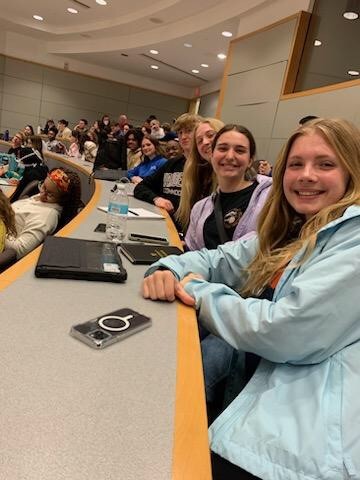 DoDEA students inside the auditorium.
